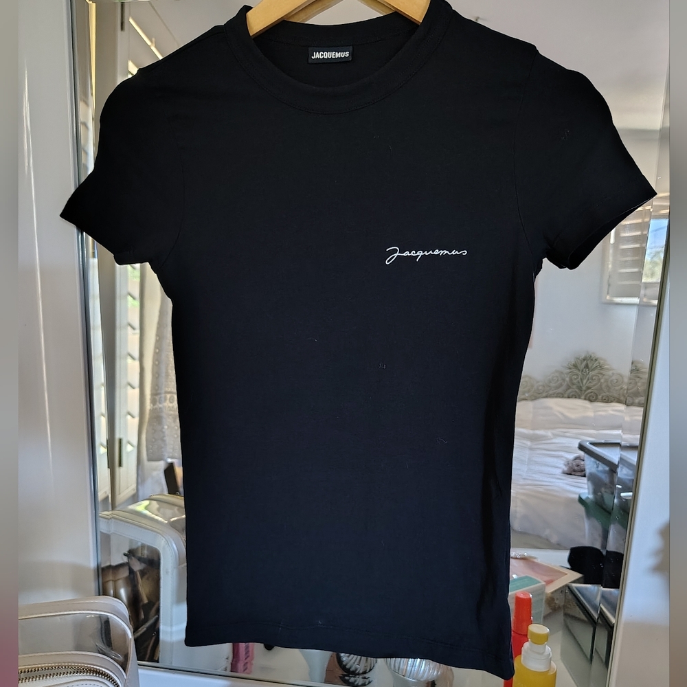 Jacquemus Black Crewneck Tee Shirt